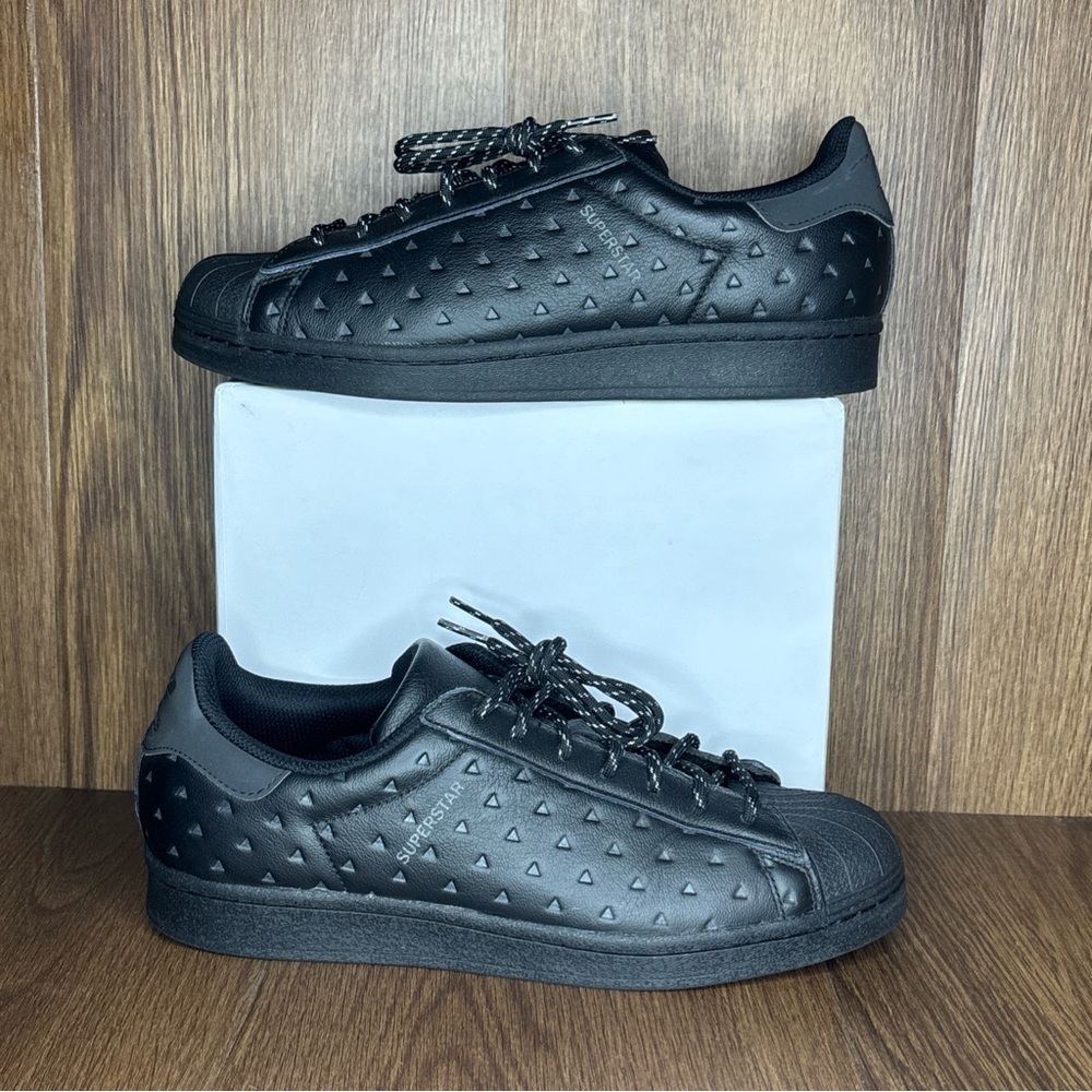 Adidas Superstar Pharrell Mens Core Black Sneaker Shoe Human Race GY4981